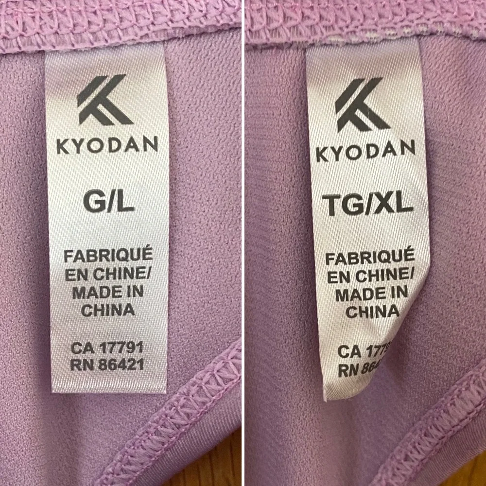 KYODAN • NEW! High Neck Zip Back Floral Swimsuit Top UPF 40 - Pastel Purple - Picture 13 of 16